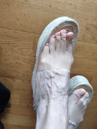 Sandalias Bershka transparentes T41