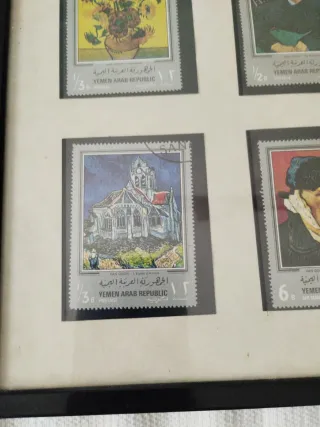 6 Sellos Van Gogh en Cuadro