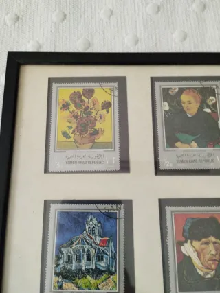 6 Sellos Van Gogh en Cuadro