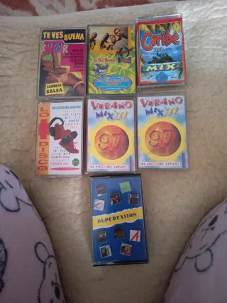 Lote 7 Casetes Música Dance/Latina 90s