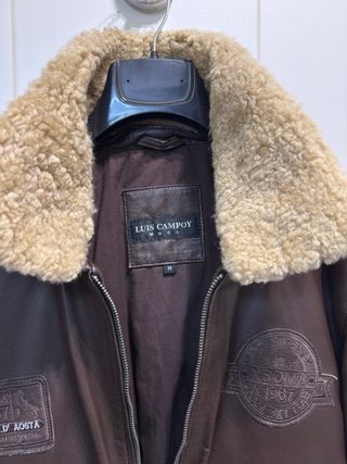 Cazadora Luis Campoy Marrón Piel Borrego
