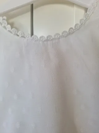 Vestido niña 4-5 años eventos blanco