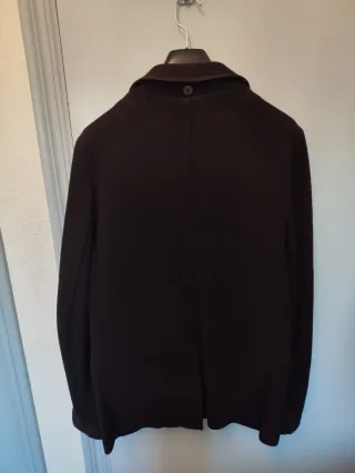 Abrigo cruzado ligero Zara azul marino