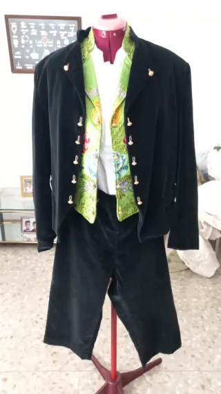 Traje fallero Negro y Verde Talla 46