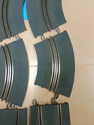 Scalextric Curva Chicane pista gris