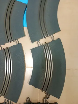 Scalextric Curva Chicane pista gris
