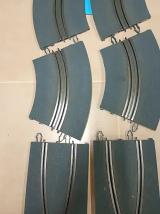 Scalextric Curva Chicane pista gris