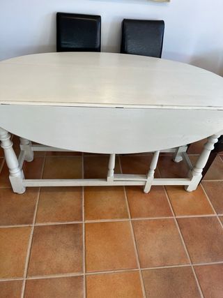 Mesa comedor abatible madera