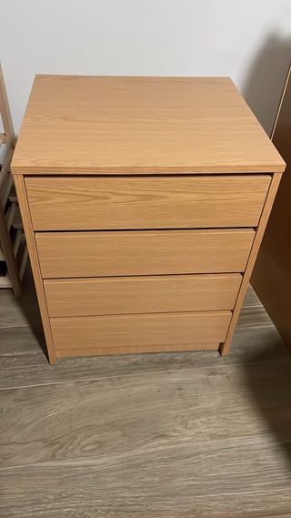 Cajonera de madera 4 cajones
