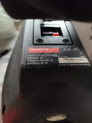 Altavoces Akiyama Negros