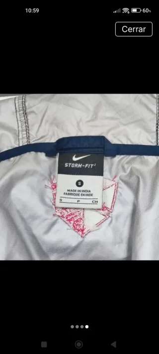 Chubasquero Nike Azul