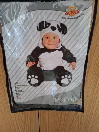 Disfraz Bebé Panda Talla 6-12 Meses