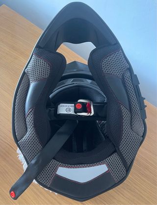 Casco Integral 130R Negro Azul Rojo Talla S 55-56