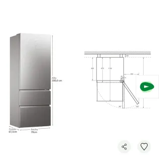 Frigorífico Haier HTW7720ENMP