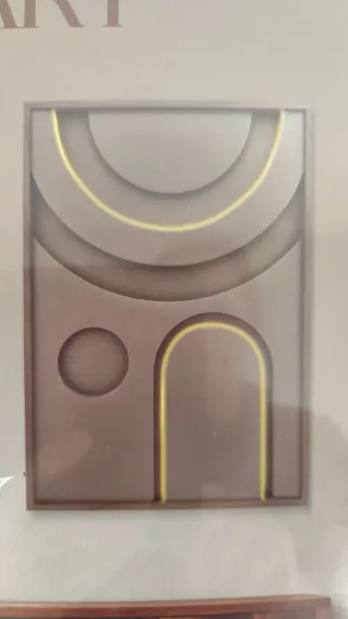 Quadro LED Decorativo Moderno Geométrico-Novo