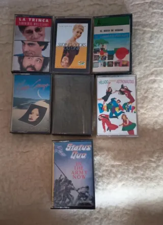 Lote 6 Casetes Música Internacional y Nacional