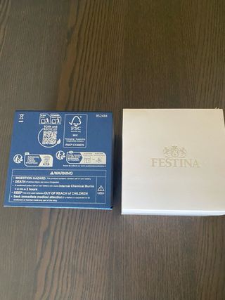 Caja para reloj Festina azul