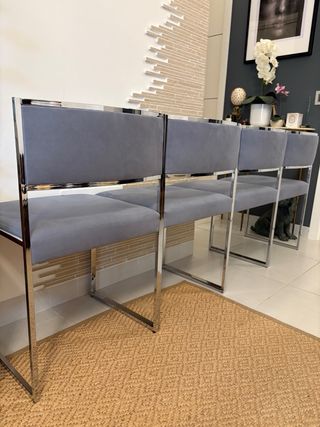 Set 4 sedie Willy Rizzo design vintage mid century