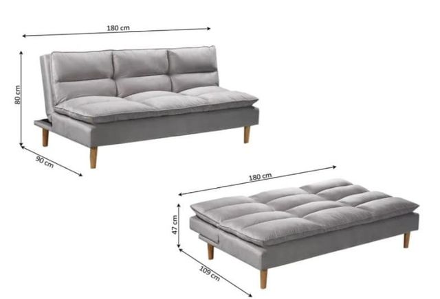 Sofá Cama ClicClac Comfort Elegante - Montaje Fácil