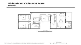 Piso en venta en Ca n'Aurell en Terrassa