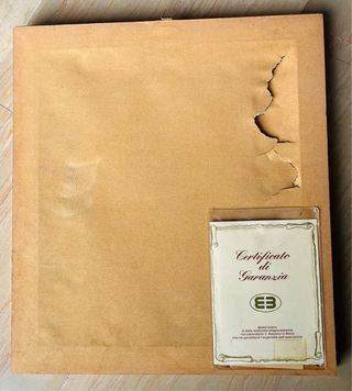 Quadro lastra oro scena rurale