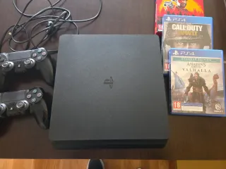 PS4 (PlayStation 4) Negra + 2 Mandos y Juegos