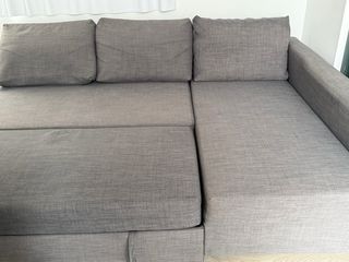 Sofá Chaise Longue 3 Plazas Gris IKEA