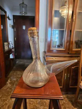 Porrón de vidrio años 50 75cl.