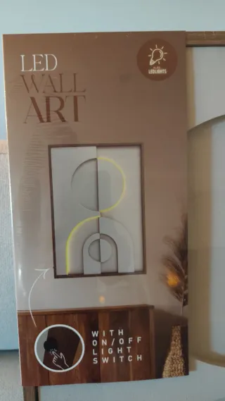 Quadro LED Decorativo Geométrico Moderno-Novo