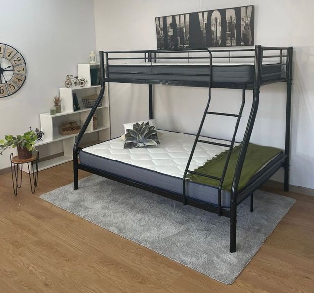 Litera doble con colchones básicos de 17 cm de grosor - GRAN OFERTA