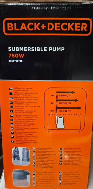 Bomba Sumergible Black+Decker BXUP750PTE