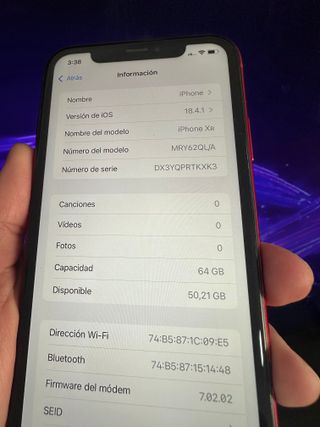 iPhone XR da 64 GB - Colore Rosso - Perfetto