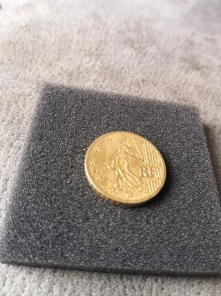 Moneda 50 céntimos Francia 2001