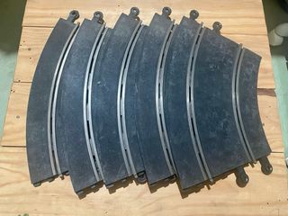 Lote 5 curvas Scalextric Exin Standard