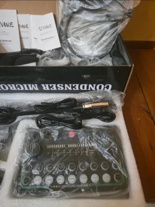 Kit Podcast 2 Microfoni Mixer Audio Bluetooth