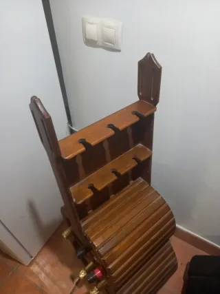 Botellero de vino madera guitarra