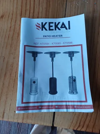 Estufa exterior de gas