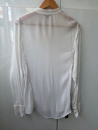 Blusa blanca Massimo Dutti Talla XS