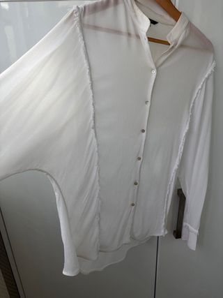 Blusa blanca Massimo Dutti Talla XS
