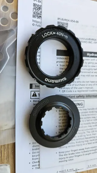 Disco Freno Shimano Center Lock SM-RT54 180 y 160