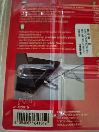 Lucchetto combinazione per Notebook