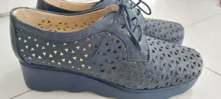 Zapatos Pitillos Azul Talla 38