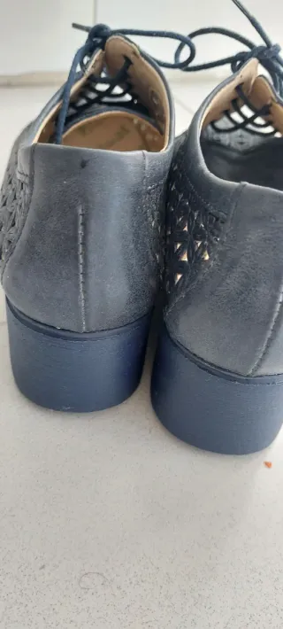 Zapatos Pitillos Azul Talla 38