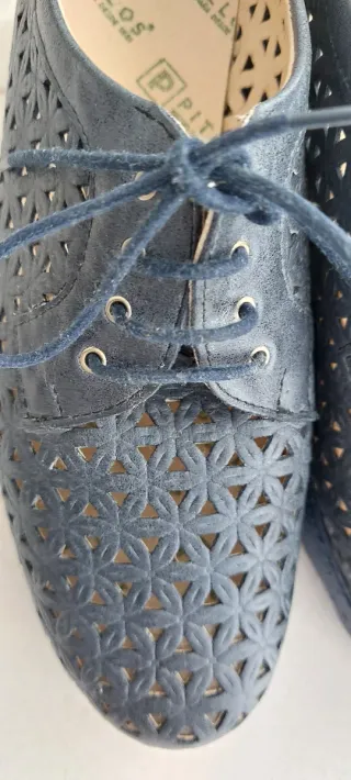 Zapatos Pitillos Azul Talla 38