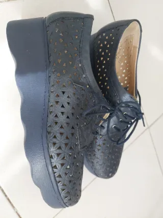 Zapatos Pitillos Azul Talla 38
