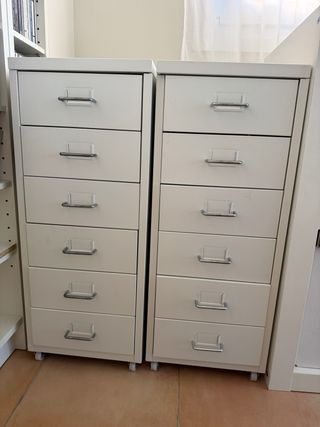 Cajonera Helmer Blanca Metal