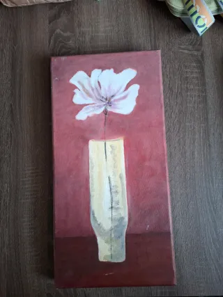 2 Cuadros Decorativos Flor Blanca