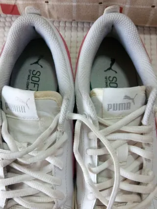 Zapatillas Puma Smash Blancas y Rosas