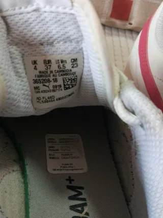 Zapatillas Puma Smash Blancas y Rosas