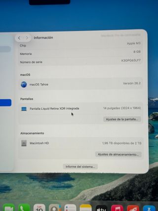 Macbook Pro 14" Chip M3 da 2 TB di disco - Nuovo